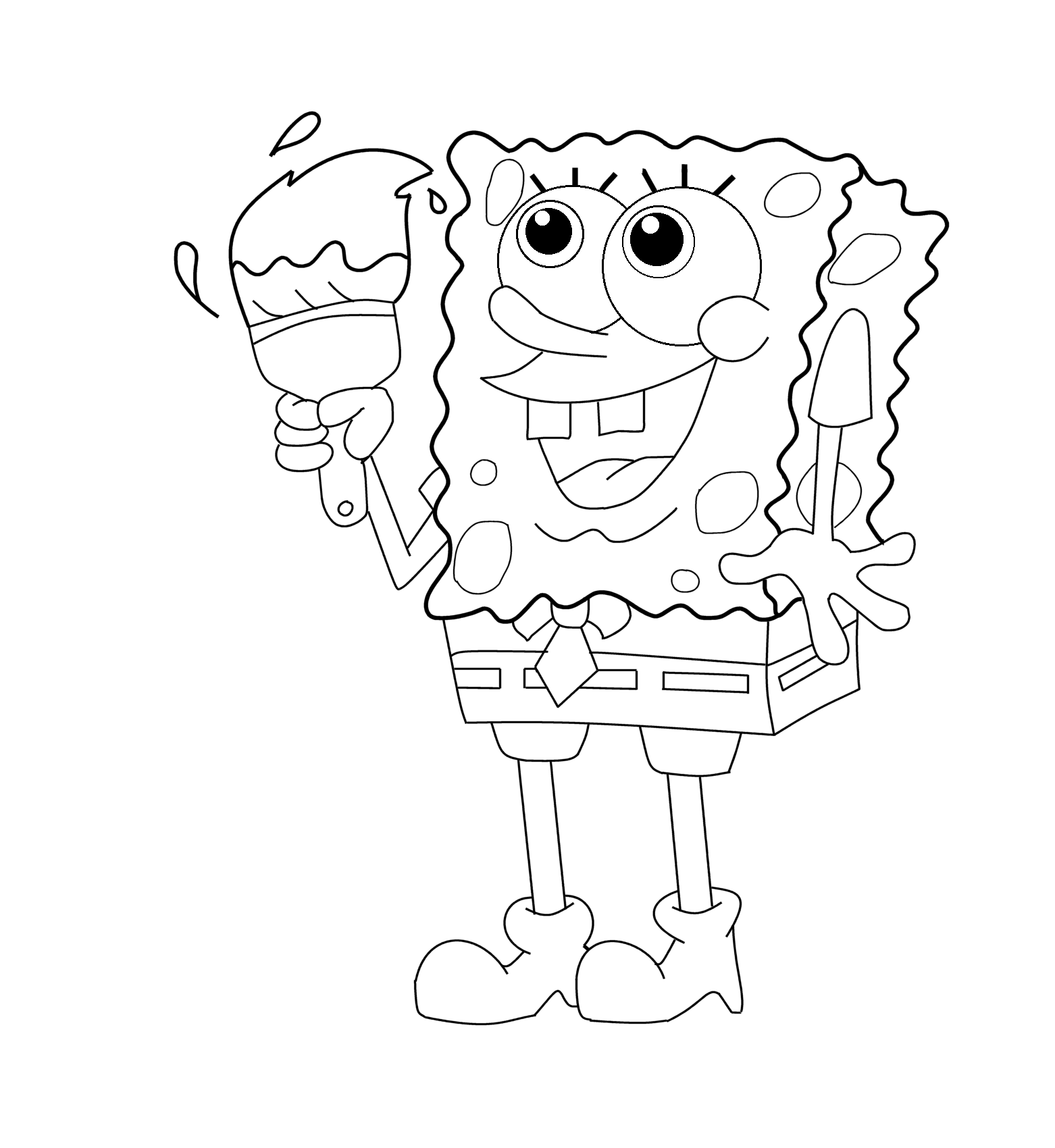Coloriage bob l'éponge gratuit