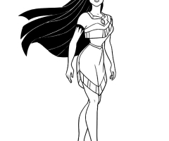 Coloriage Pocahontas