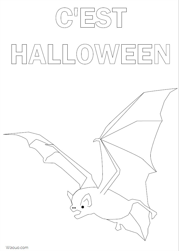 Coloriage c'est Halloween