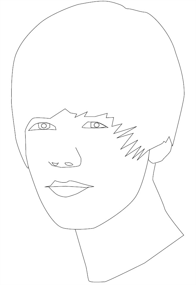 Coloriage Justin Bieber