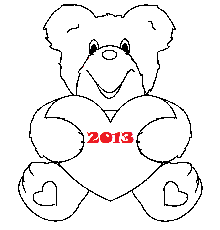 Coloriage Saint Valentin 2013