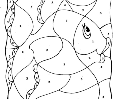 Coloriage magique poisson d'avril