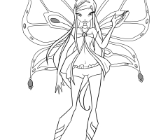 Coloriage Stella Enchantix